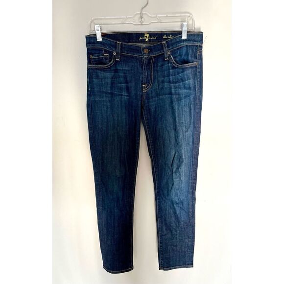 7 for all mankind the slim cigarette jeans size 28 - Picture 1 of 5